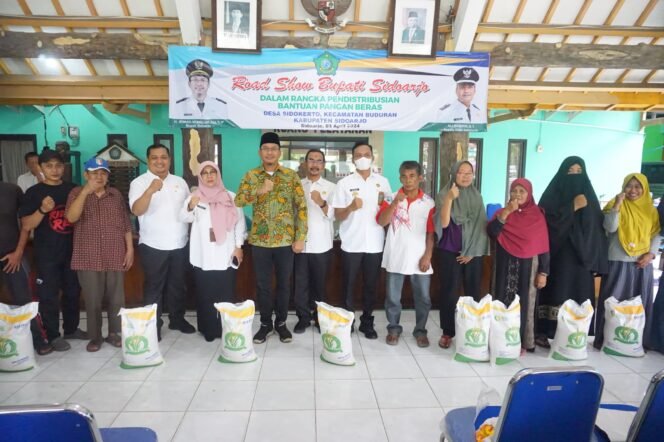 
					Bupati Gus Muhdlor Pastikan 60.389 KPM di Sidoarjo Terima Bantuan Beras 10 Kg Selama 6 Bulan Berturut-turut