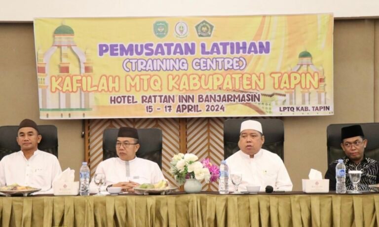 Pj Bupati Tapin Buka Training Center Bagi Kafilah Kabupaten Tapin