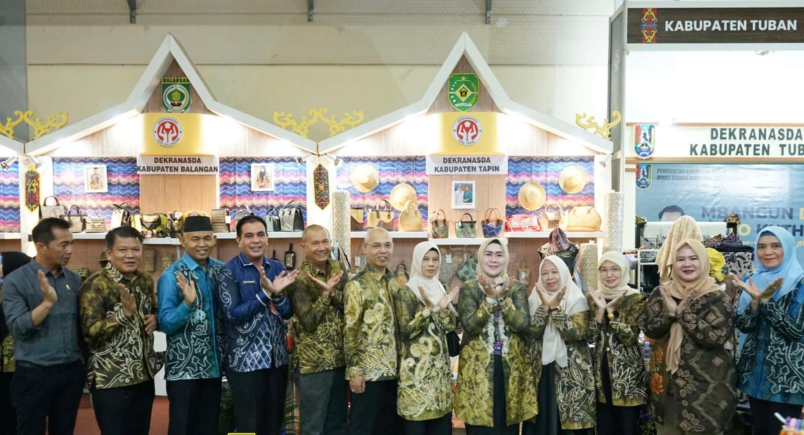Sekda dan Ketua Dekranasda Tapin Hadiri Pameran Kriyanusa Kerajinan Nusantara 2024 Di Jakarta