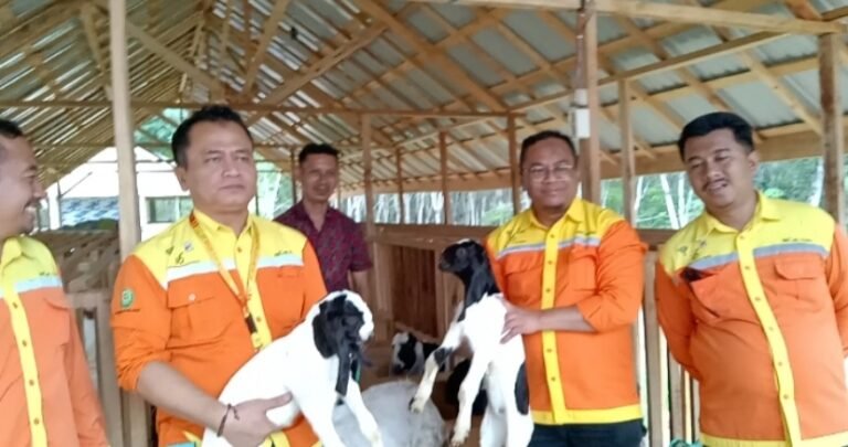 PT BRE serahkan Bantuan Pengembangan Ternak Kambing Untuk Desa Ayunan Papan