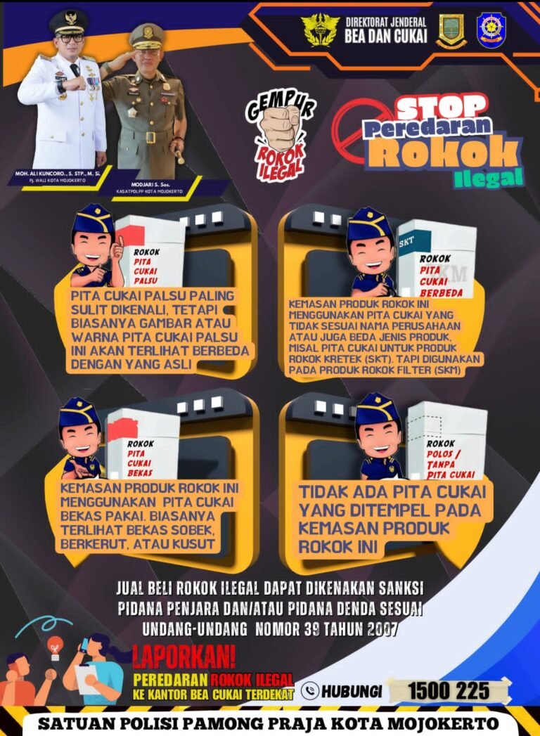 Iklan Cukai Pj. Walikota Bersama Kasatpol PP Kota Mojokerto