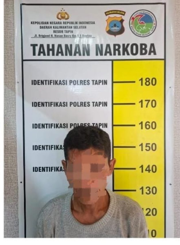 Polres Tapin Berhasil Tangkap Pengedar Sabu Di Sabah Bungur