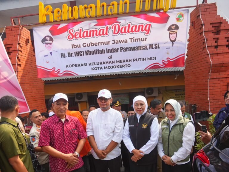 Jelang Peluncuran Nasional, Gubernur Khofifah Apresiasi Koperasi Merah Putih di Kota Mojokerto