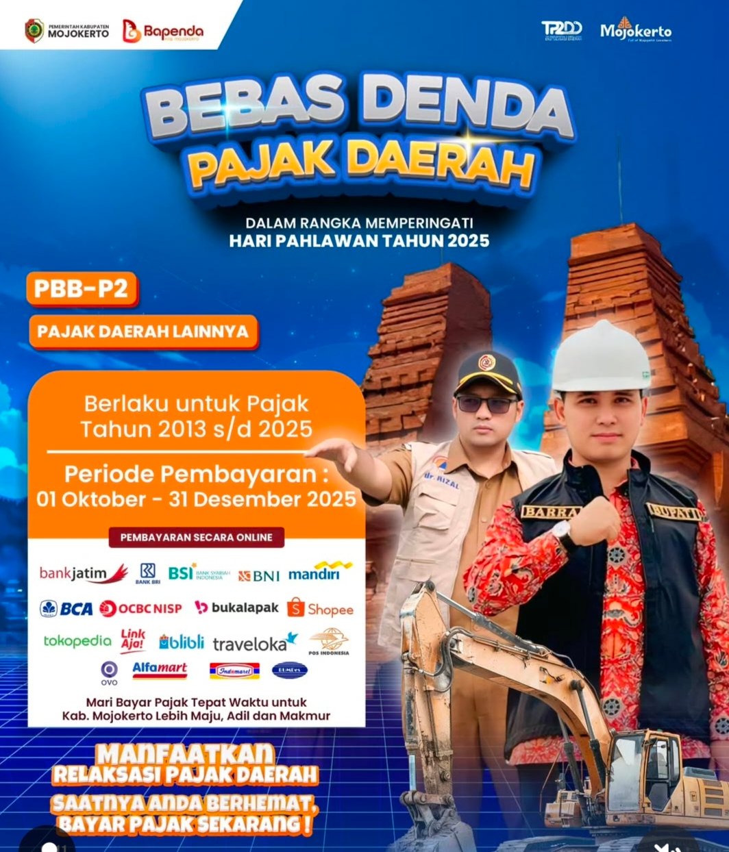 Hebat, Bupati Gus Barra Beri Kabar Gembira Wajib Pajak Bebas Denda