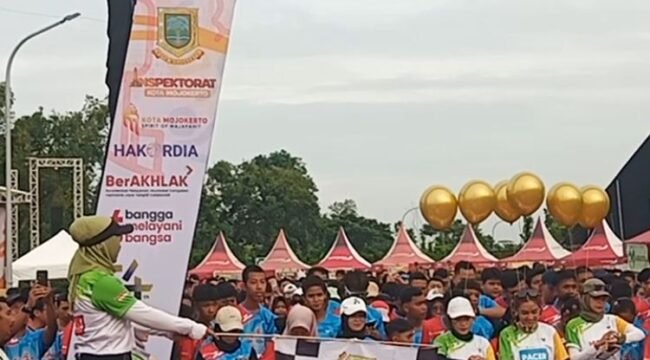 Mojo Hakordia Run 5K Warnai Kota Mojokerto, Ribuan Peserta Meriahkan Peringatan HAKORDIA dan HUT ke-54 Korpri