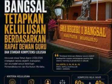 SMAN 1 Bangsal Tetapkan Kelulusan Berdasarkan Rapat Dewan Guru dan Standar Kompetensi Lulusan