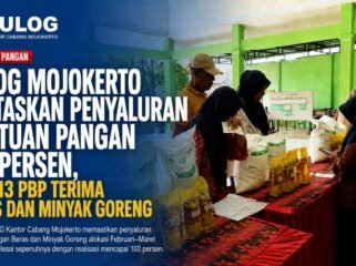 BULOG Mojokerto Tuntaskan Penyaluran Bantuan Pangan 100 Persen, 156.513 PBP Terima Beras dan Minyak Goreng