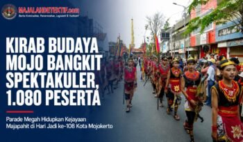 Kirab Budaya Mojo Bangkit Spektakuler, 1.080 Peserta Hidupkan Spirit Kejayaan Majapahit
