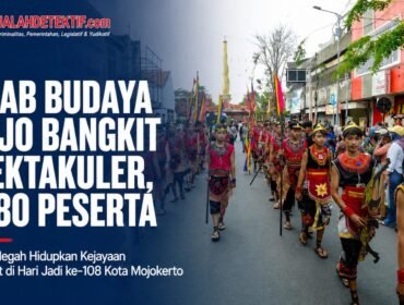 Kirab Budaya Mojo Bangkit Spektakuler, 1.080 Peserta Hidupkan Spirit Kejayaan Majapahit