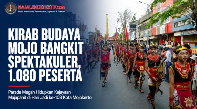 Kirab Budaya Mojo Bangkit Spektakuler, 1.080 Peserta Hidupkan Spirit Kejayaan Majapahit