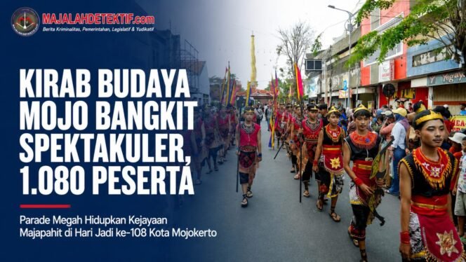 
					Kirab Budaya Mojo Bangkit Spektakuler, 1.080 Peserta Hidupkan Spirit Kejayaan Majapahit