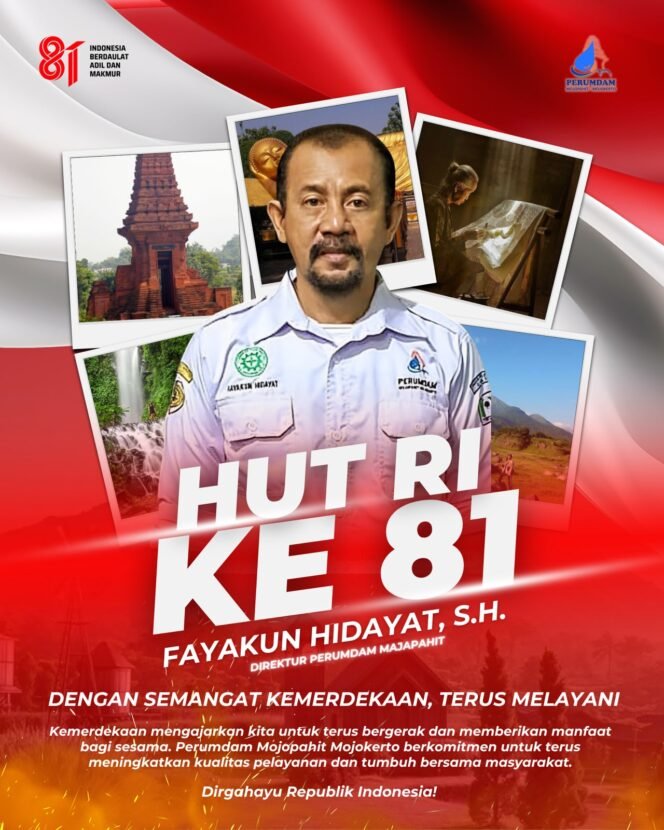 
					Semangat Kemerdekaan, Perumdam Mojopahit Mojokerto Terus Berkomitmen Tingkatkan Pelayanan