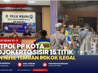 Operasi Sidak ke-8, Satpol PP Kota Mojokerto Sisir 15 Titik dan Nihil Temuan Rokok Ilegal