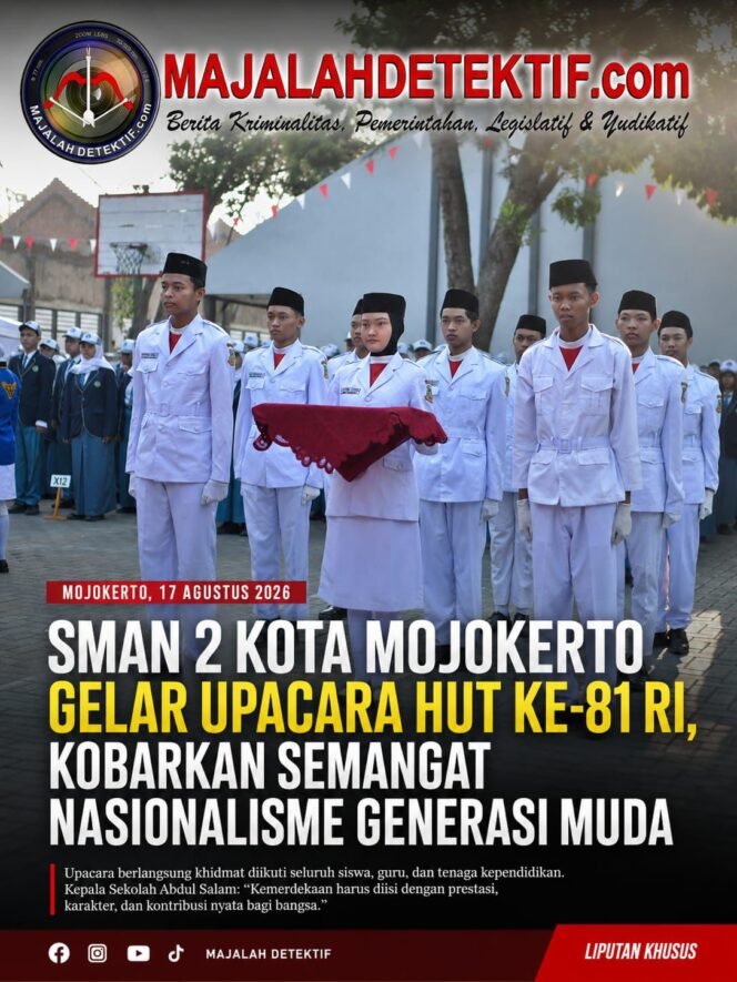 
					SMAN 2 Kota Mojokerto Gelar Upacara HUT ke-81 RI, Kobarkan Semangat Nasionalisme Generasi Muda