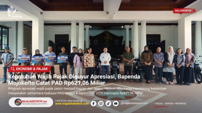 
					Kepatuhan Wajib Pajak Diguyur Apresiasi, Bapenda Mojokerto Catat PAD Rp621,06 Miliar